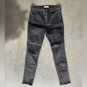 Madewell high waisted black jeans